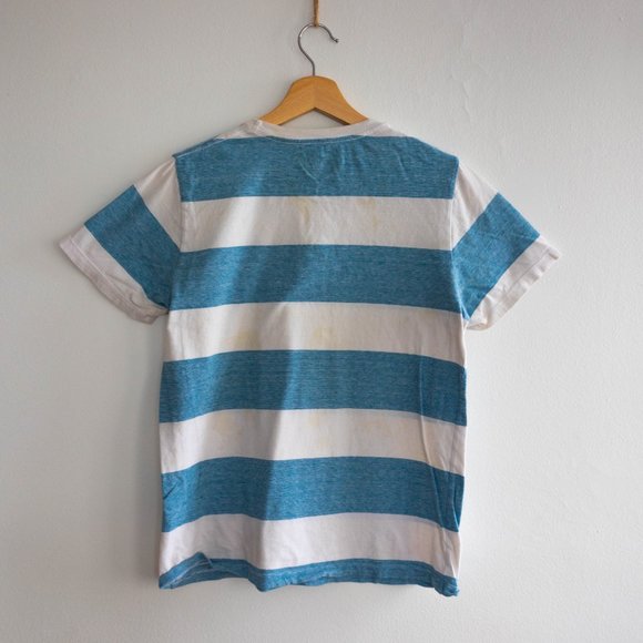 Vintage Old Navy Sailer Blue & White Striped Tee - Picture 2 of 3